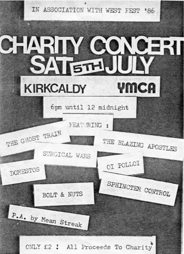 July Charity gig flyer